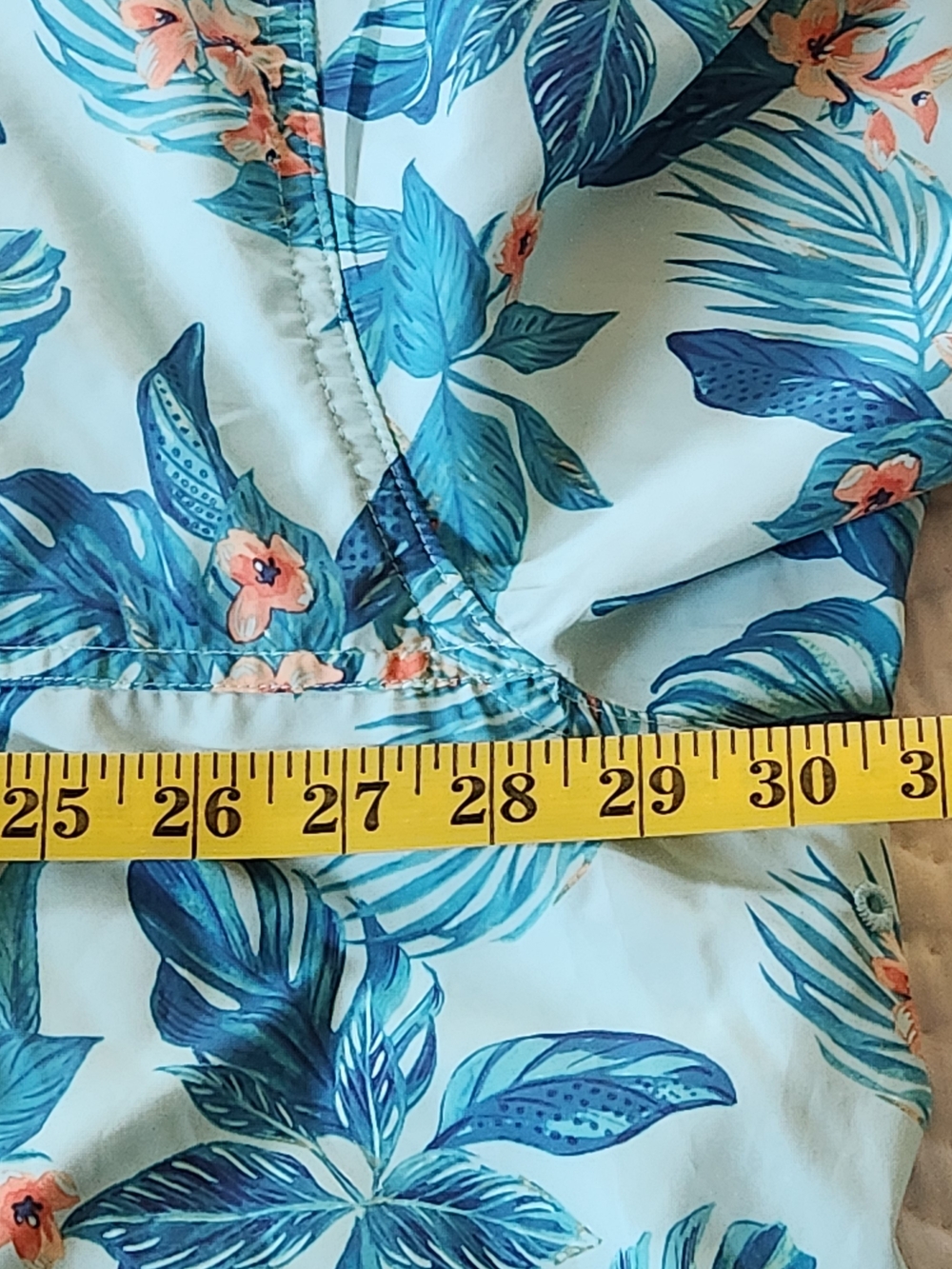 Izod Saltwater Floral Button-Down Shirt with Coral Accents Size 3XL - Picture 8 of 12